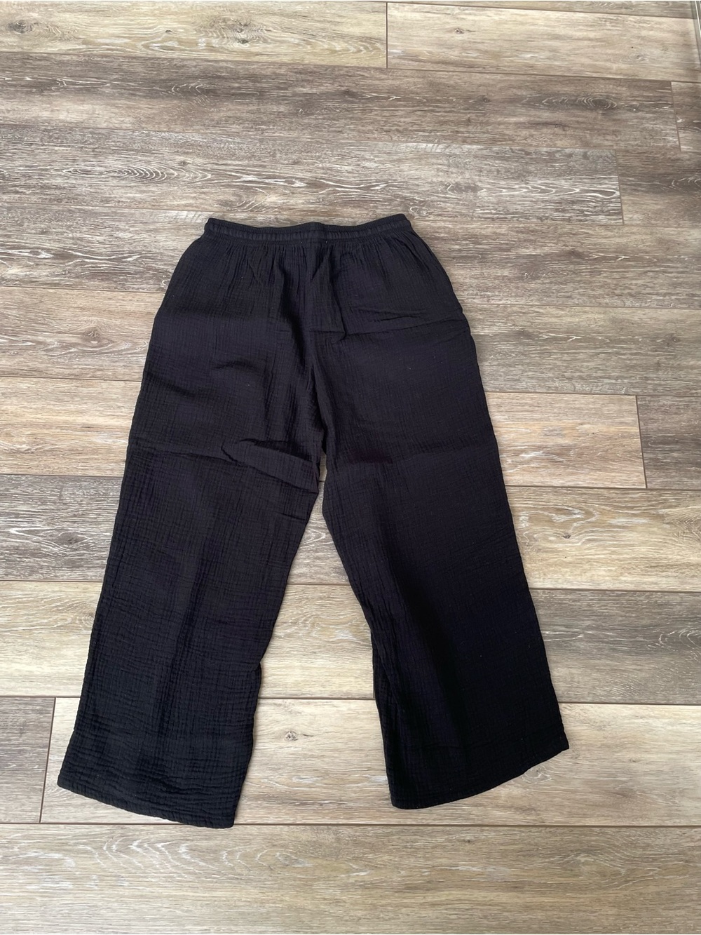 Jessica Simpson Black Wide Leg Drawstring Pants - Picture 2 of 2
